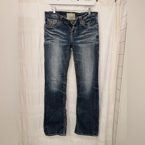 Big Star Women's Boot Cut Jeans in Dark Blue